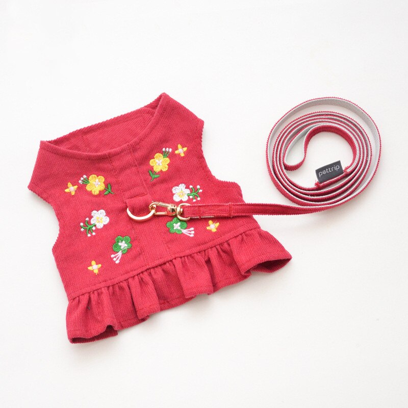 Dog Harness Vest Outdoor Pet Products Puppy Small Dog Leash Yorkshire Pomeranian Shih Tzu Maltese Bichon Poodle Dog Lead: green / S Chest 29-34cm