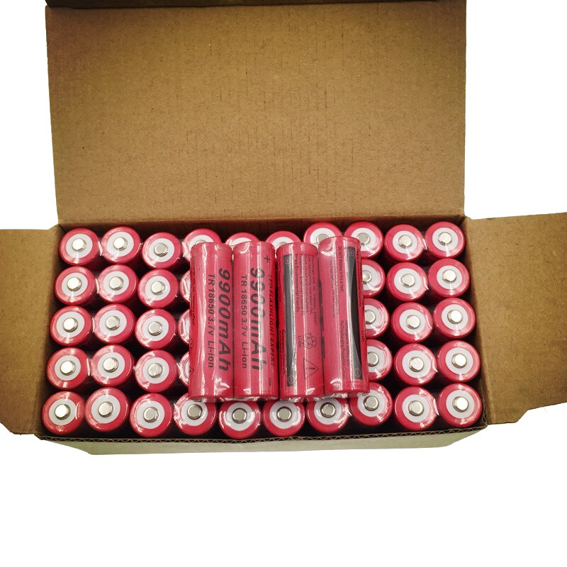3,7 V 18650 Batterie 9900mAh lithium-batterie lithium-batterie für taschenlampe Akkumulator Zelle