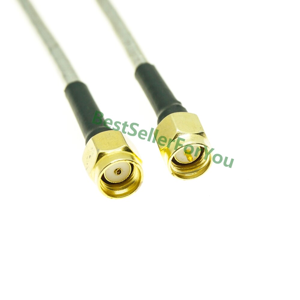 Rp Sma Connector Male Rpsma Connector Naar Sma Connector Male.141 "RG402 Semi-Rigide Coaxkabel Pigtail