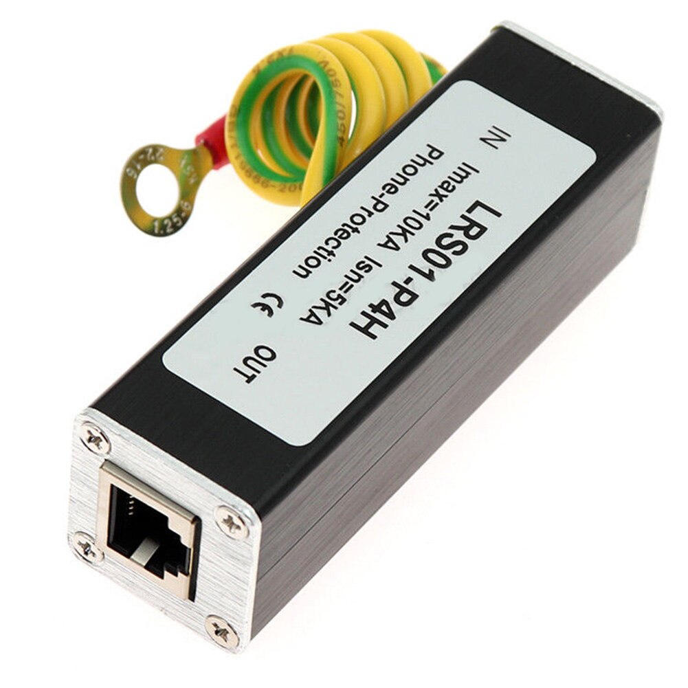 RJ11 Surge Protector Multipurpose Avoid Interference Rainny Days Telephone Fax Safety Small Thunder Arrester Home Fast Response