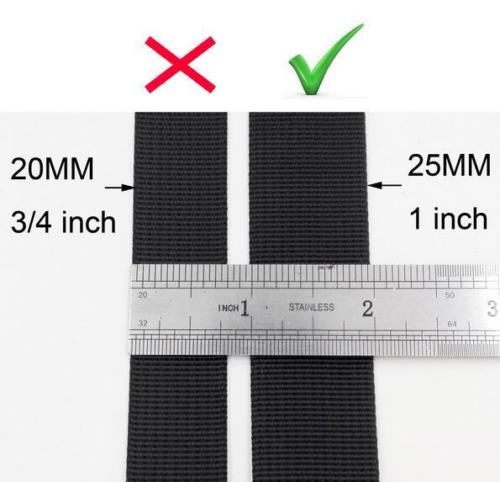 Universal 3/4 &quot; nylonband förpackning bröstband ryggsäck bröstsele spänne