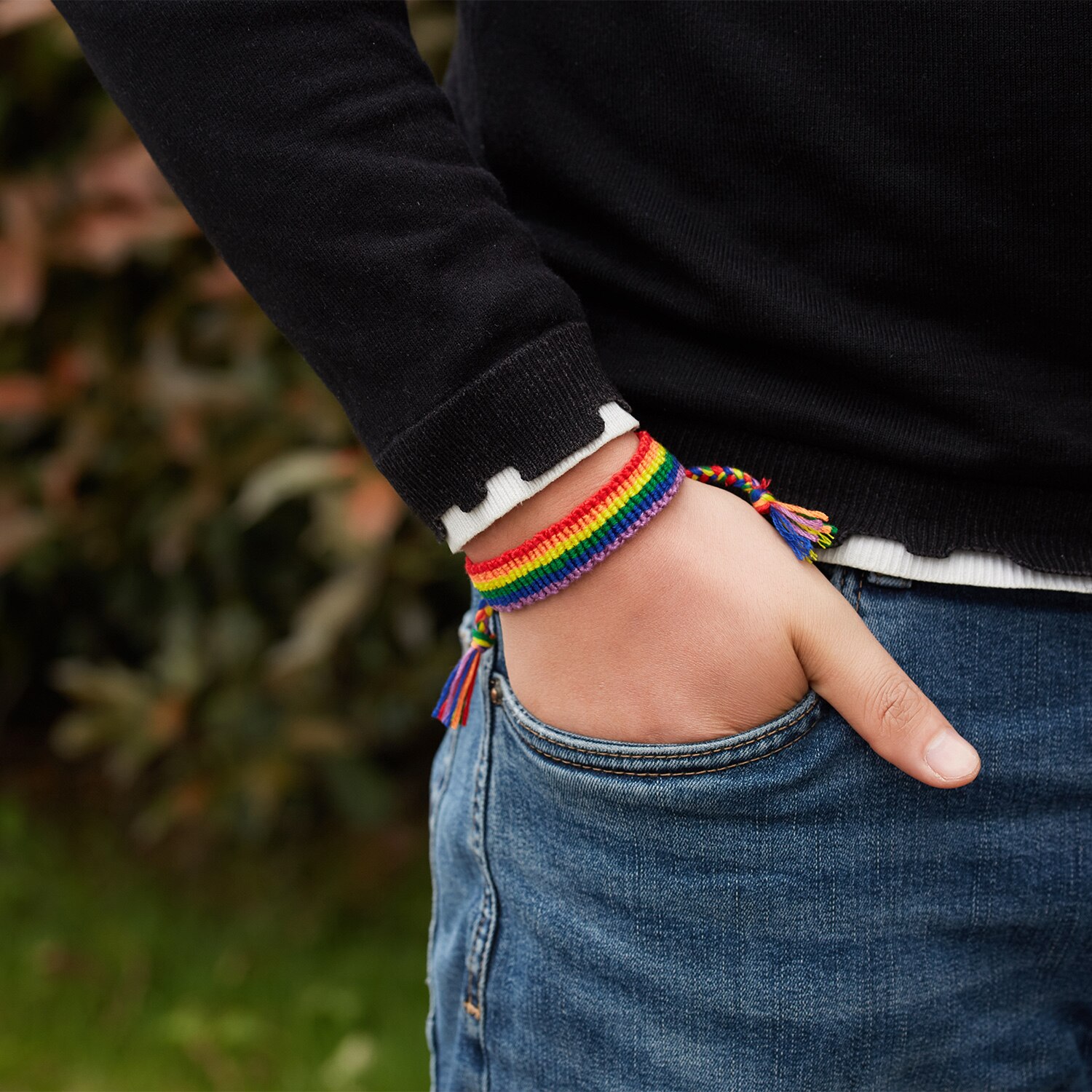 Charm Lgbt Rainbow Touw Armbanden Voor Paar Trots Gay Vrouwen Mannen Handgemaakte Geweven Gevlochten String Vriendschap Minnaar Sieraden