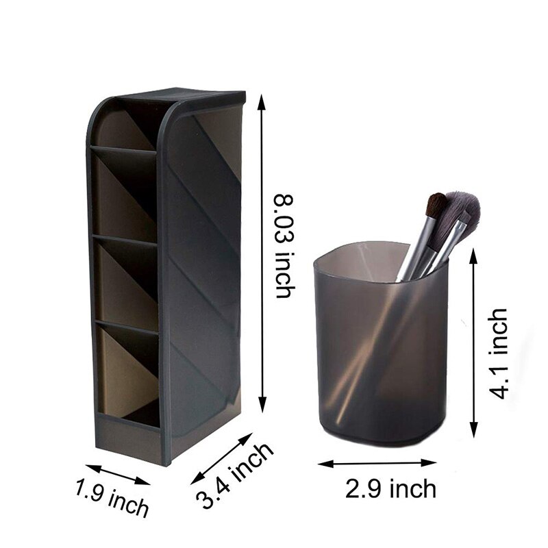 5 Pcs Bureau Organizer- Pen Organisator Opslag Voor Kantoor, School, Thuis Leveringen, doorschijnende Witte Pen Opslag Houder, Set Van 3, 2