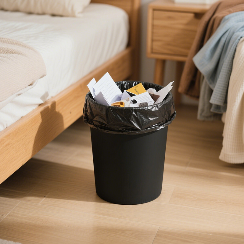 100/200/300 zwarte vuilniszakken, de perfecte keuze voor huishoudelijk gebruik. platte vuilniszakken voor het schoonmaken van huizen, keukens en kantoren.