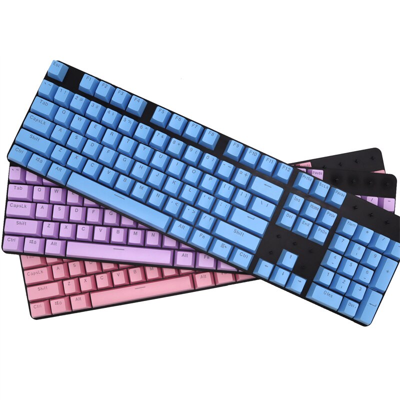 Doubleshot ABS Mechanical Keyboard Keycaps for Cherry Mechanical Keyboard Accessories 104Key Universal Ergonomic Backlit Key Cap