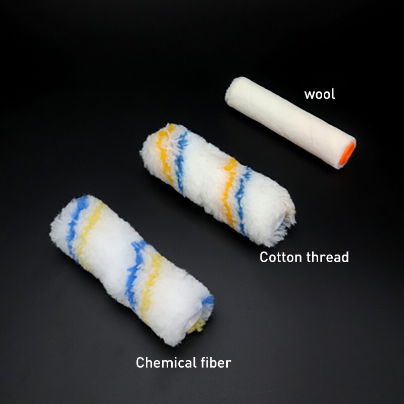 ZHUI TU Patroon Verf Roller Borstel 4/6/8/9 Inch Latex Verf Coating Roller borstel Muur Renovatie Coating Borstels: 4inch Wool Roller