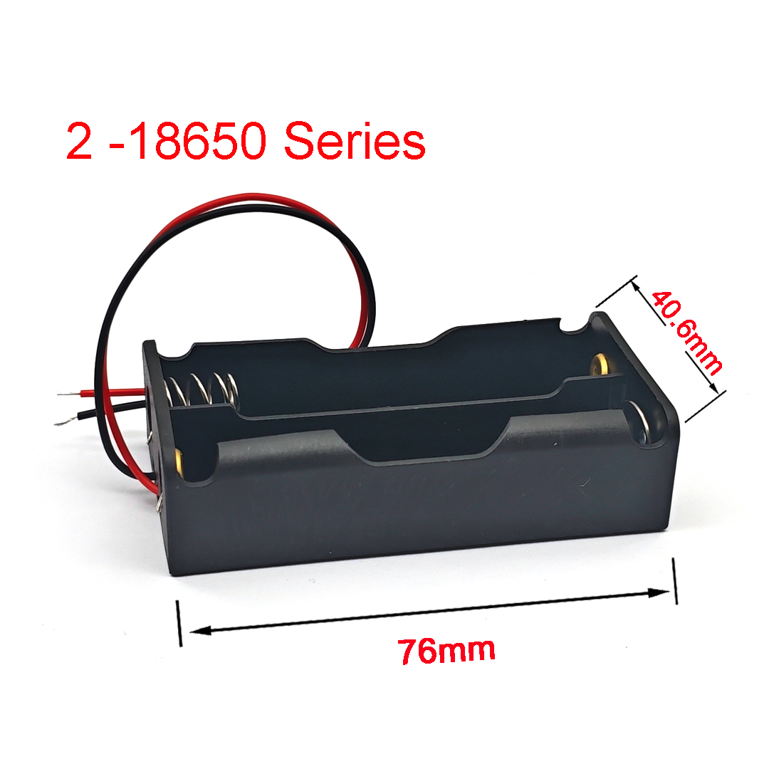 18650 Power Bank Cases 2 18650 Batterijhouder Opbergdoos Case 18650 Parallelle / Serie Aansluiting Batterijbox: groen
