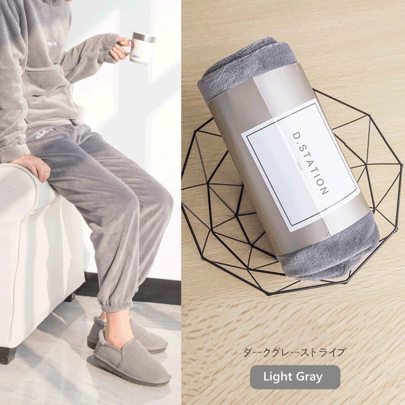 Korallen Samt schlaf hosen frauen Winter Schlafanzug Schlauch lässig weiche warme homewear hosen verlieren schlaf boden: grau / XL
