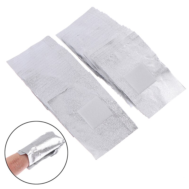 50 Stks/zak Soak Off Polish Nagel Verwijderen Wraps Nail Handdoek Gel Polish Remover Aluminium Foil Nail Art Manicure Gereedschappen