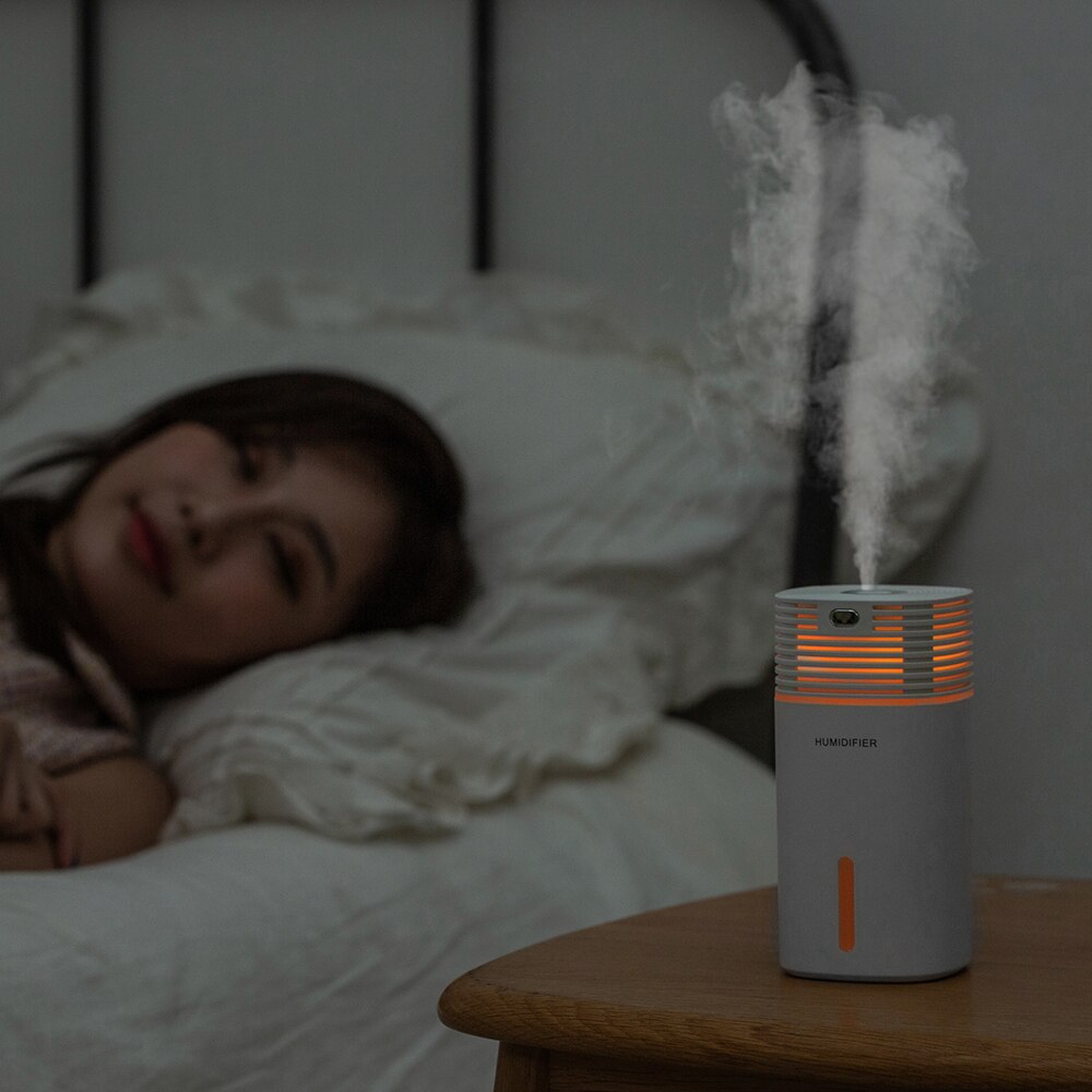 Humidificateur d'air portable 255ml ultrasons couleur creuse lampe cube humidificateur bureau chambre voiture usb diffuseur d'arôme brumisateur
