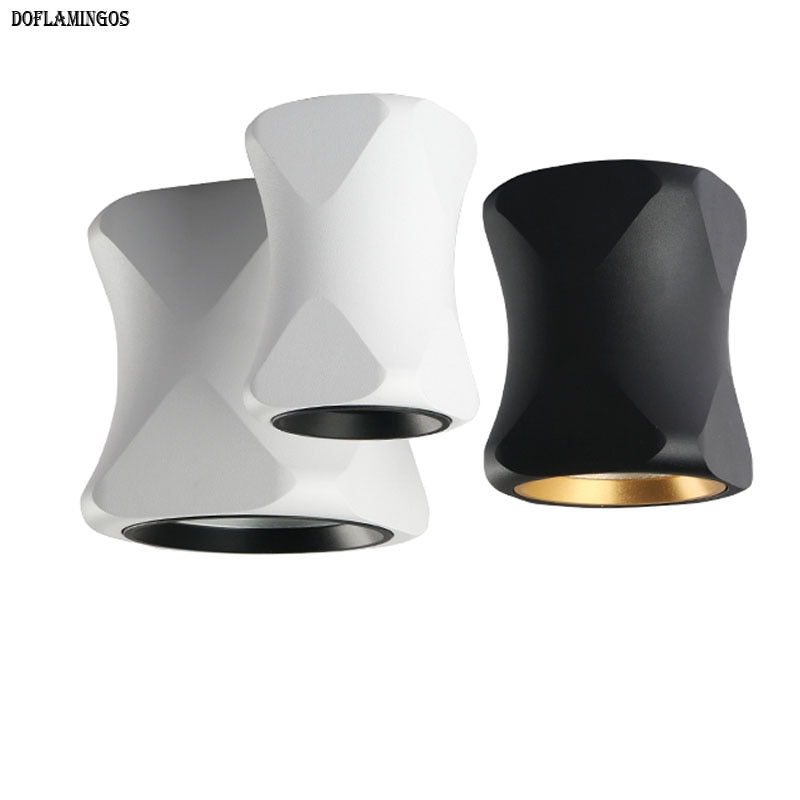 Nordisk sort hvid vægmonteret downlight cob loftsgang korridor verandalys stue downlight