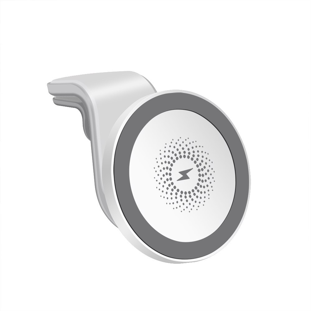 FDGAO 15W Magnetic Wireless Car Charger for iPhone 12 Series - Air Vent Mount Qi Fast Charging Holder: Style A White