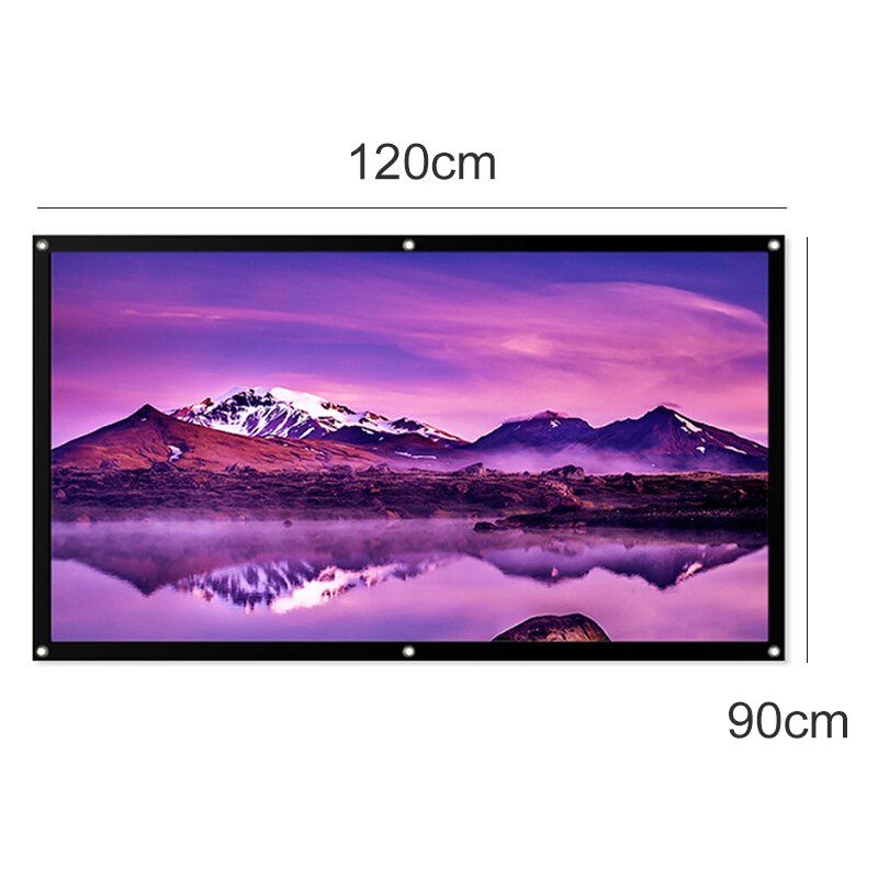 60 Inch 4:3 Ratio 3D HD 1080P Portable Projector Screen Home Outdoor Cinema Theater HD Projection Screens