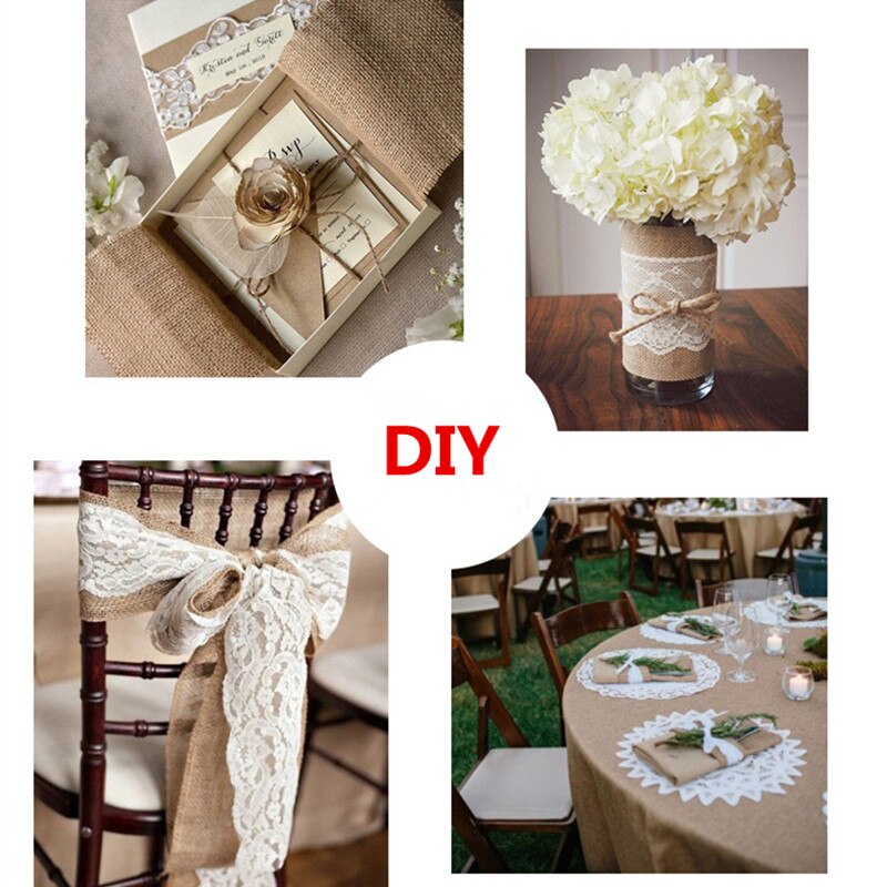 1pcs/lot handmade just rope DIY wedding Christmas green leaf hemprope decoration Craft hemp rope multi style roll lace ribbon