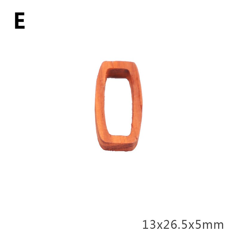 1pc Red Solid Wood Frame UV Resin Mold DIY Epoxy Resin Mold Rectangular Round Jewelry Pendant Accessories Necklace: E