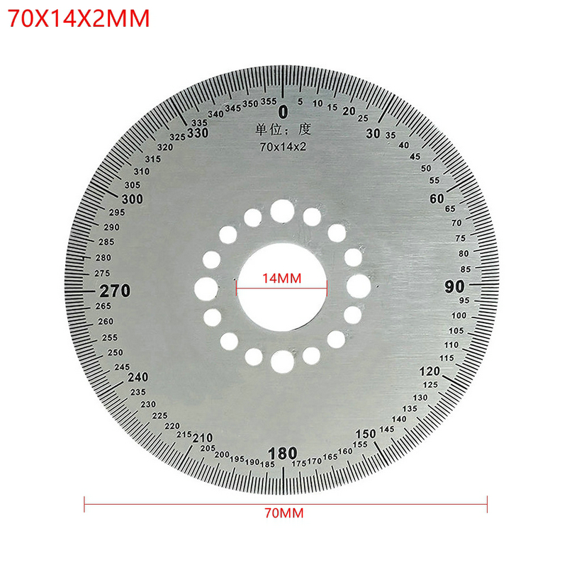 Diy diameter 70/100mm urtavla skala identifiering urtavla grader graderad cirkel skivgradskiva för maskinmätverktyg: Beige