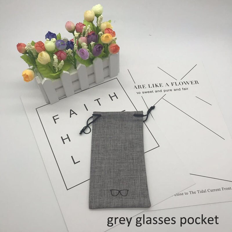 retro Brilleetui unisex - 16cm x 6.2cm x 3.8cm - eske fersk stil Beskyttende hard: Grå brille lomme