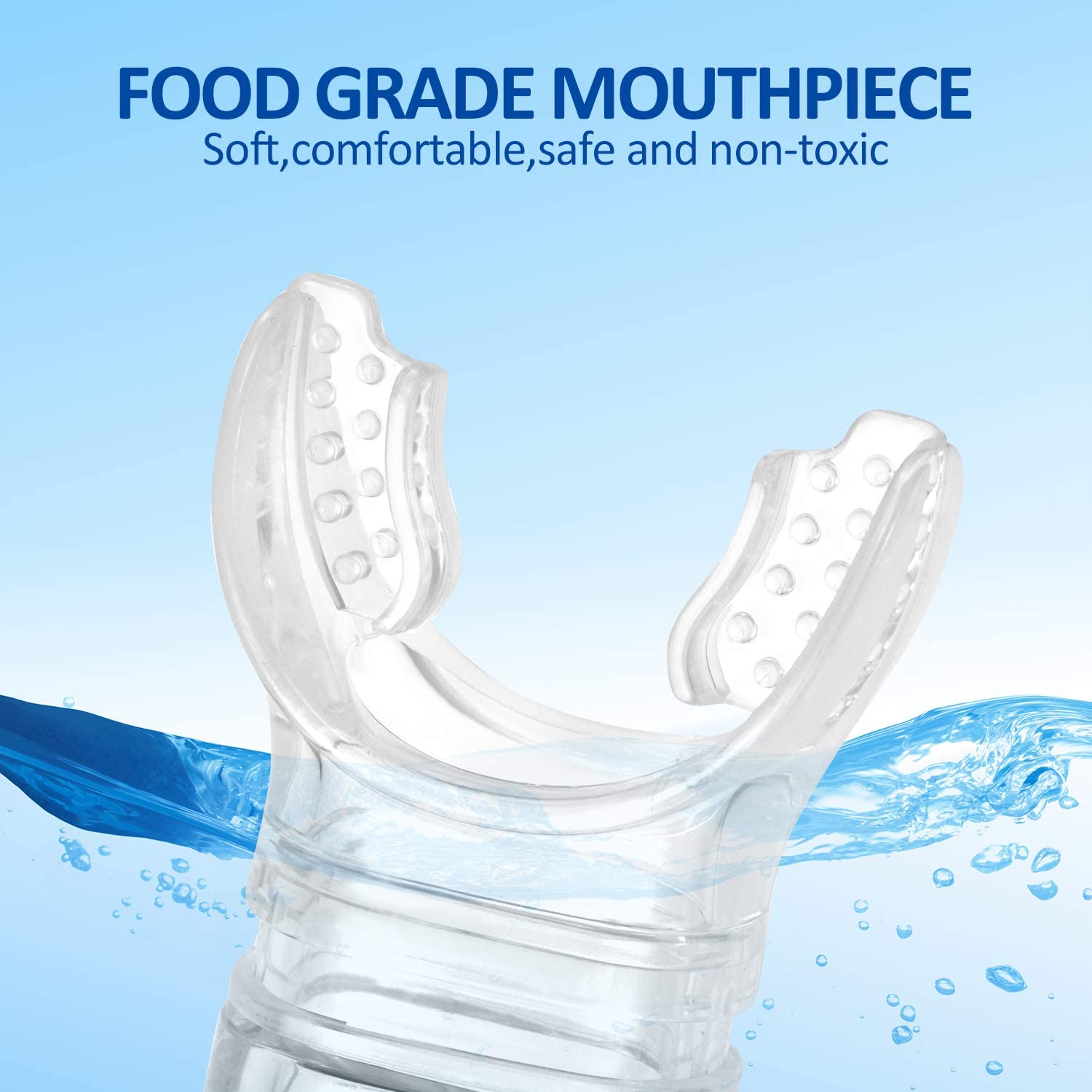 Tuba sec pour adultes, plongée sous-marine avec protection contre les éclaboussures et Valve supérieure, apnée libre, natation pour adultes et jeunes