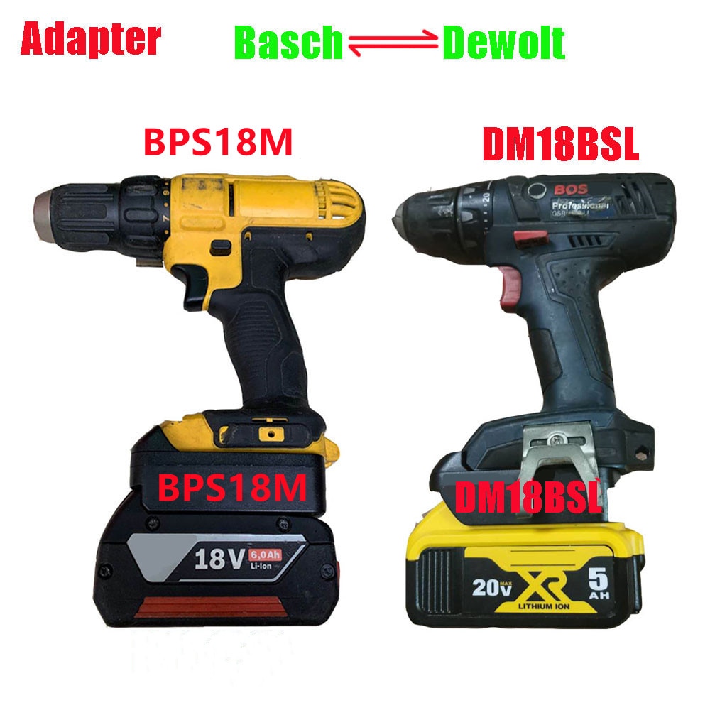 Power Tool Adapter DM18M Converter For Dewalt 18V Li-ion Battery for Makita Milwaukee Bosch Ryobi Hitache Metabo Worx Devon Tool