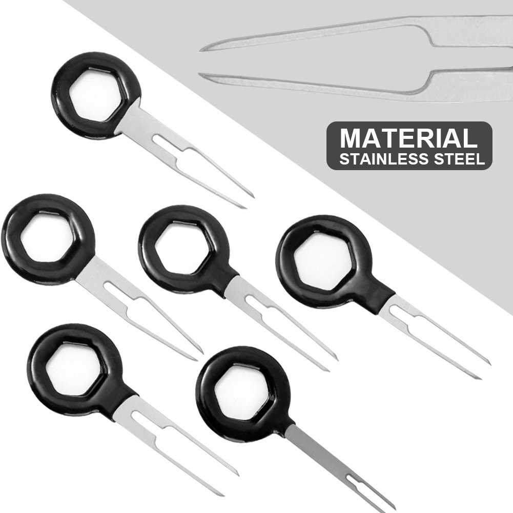 11pcs Car Terminal Removal Kit Wiring Crimp Connector Pin Extractor Puller Terminal Repair Tools