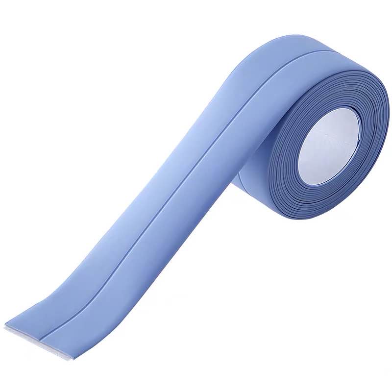 320 x 3.8 kjøkkenvask vanntett muggsikkert selvklebende teppe dårlig vegg hjørne vask felles sprekk klistremerke hjørne pinne stripe: Blå