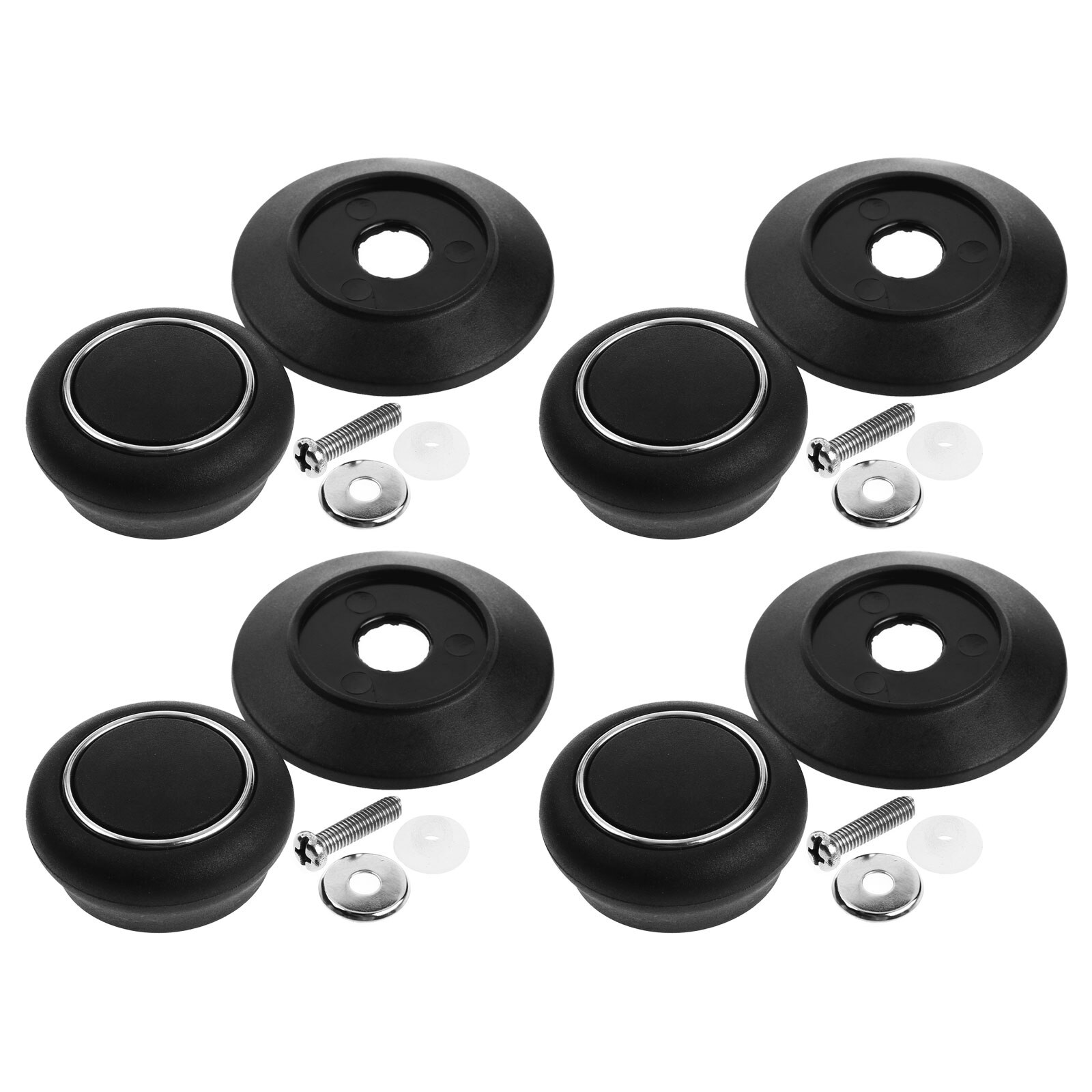 4- pots pan deksel anti-verbranding kookgerei deksel knop universele plastic snelkookpan dop handvat ronde houder schroefgreep keukengereedschap