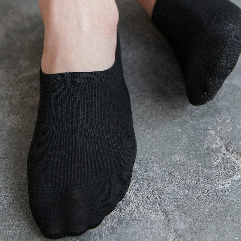 1/5/10/20 pares de calcetines náuticos de verano y otoño para hombres y mujeres, calcetines invisibles de algodón de silicona antideslizantes, calcetines tobilleros para hombre, zapatillas