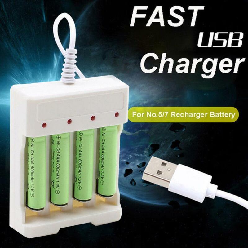 Universal USB Plug 1.2V Fast Battery Charger for AA AAA Rechargeable Batteries