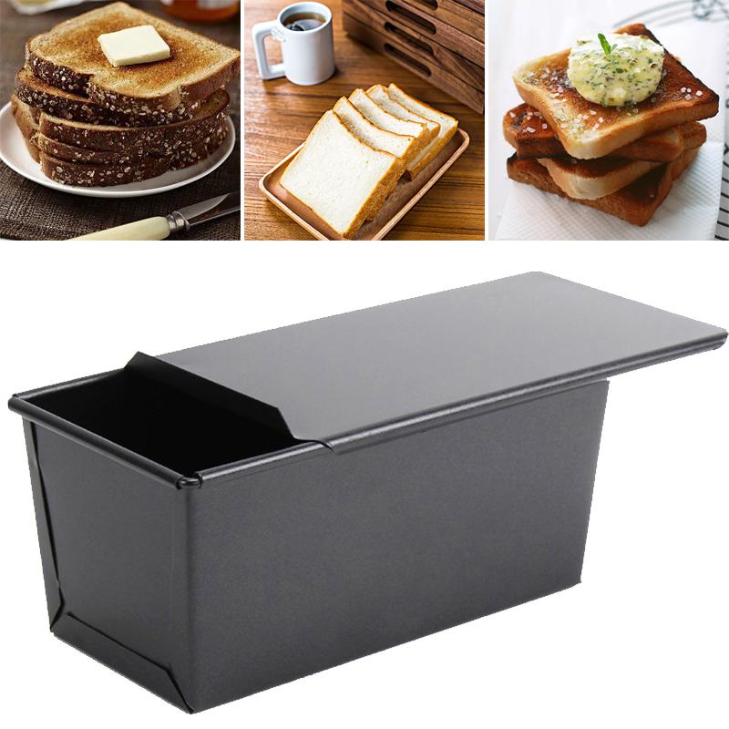 250-1000G Rechthoek Non-stick Brood Gehaktbrood Pan Met Deksel Ijzer Toast Cakevorm Keuken Bakvormen bakken Levert