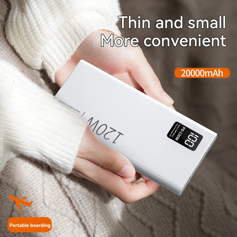 80000mah power bank 120w carregamento super rápido 100% capacidade suficiente carregador de bateria portátil display digital para iphone xiaomi