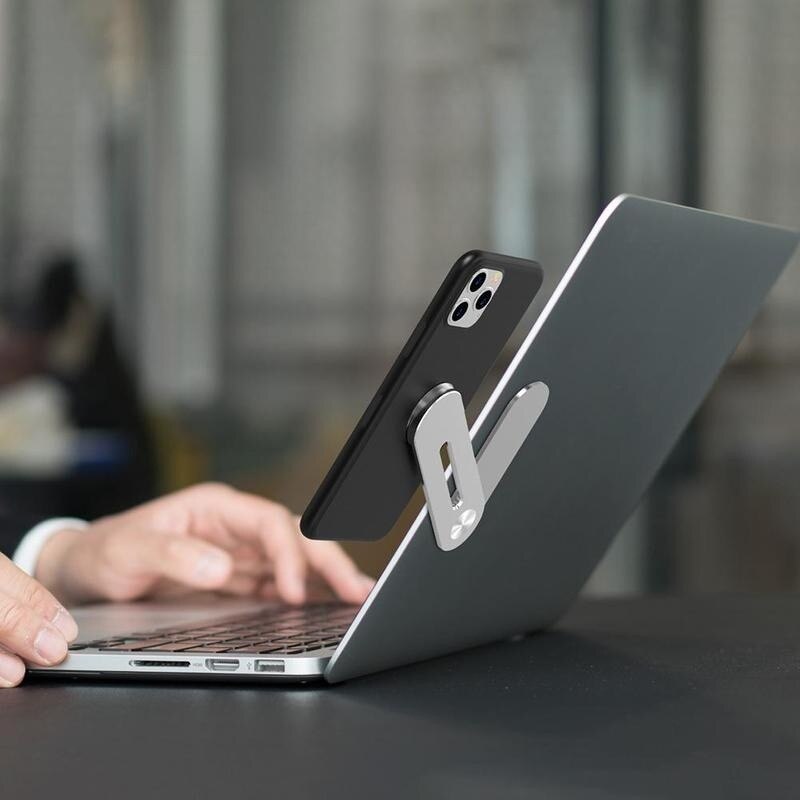 Support magnétique en Aluminium pour ordinateur portable, Support d'écran, montage latéral, connexion des supports de tablette, double moniteur, Clip d'affichage, Support de téléphone réglable