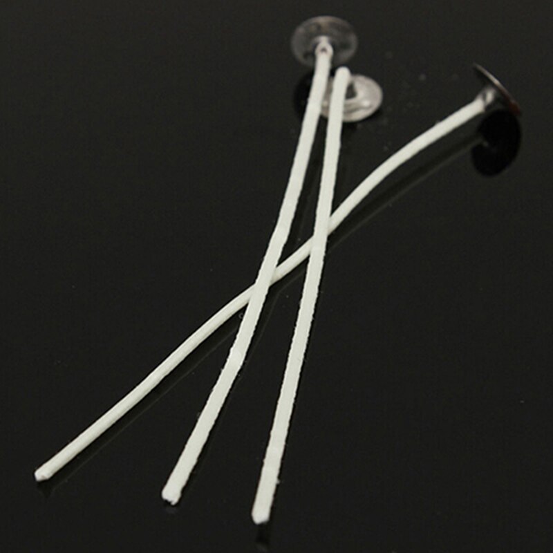 30 Pcs Candle Wicks Cotton Core Waxed with Sustainer for Candle Making