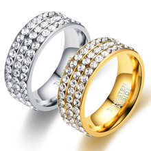 Trendy Crystal Engagement Klauwen Ringen ring mannen Voor Vrouwen AAA Wit Zirkoon cirkel elegante ringen