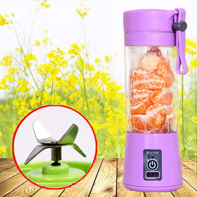380ml usb opladning bærbar juicer maskine mixer mini juice elektrisk smoothie blender smoothie maker blenders maskine husstand