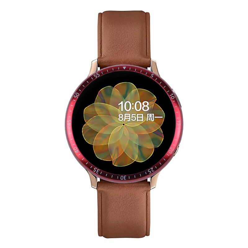 Bezel ring voor samsung galaxy watch active 2 40mm 44mm beschermhoes sport zelfklevende metalen bumper accessoires active 2 40