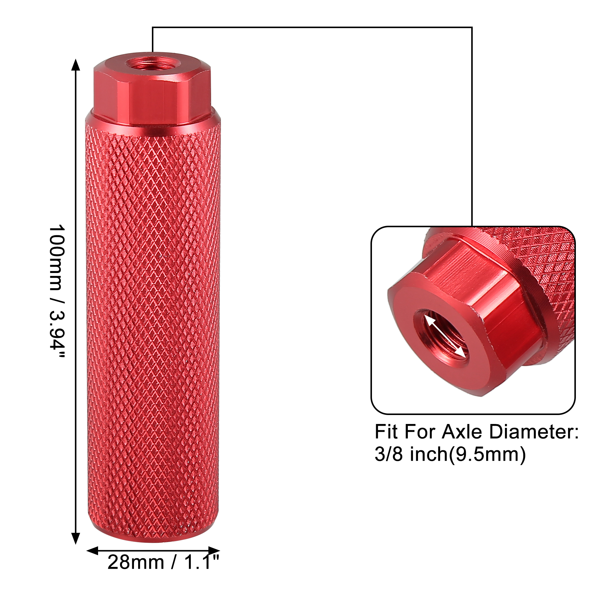 X Autohaux-pedales antideslizantes de aleación de aluminio para bicicleta de montaña y carretera, pedales para reposapiés de eje, BMX