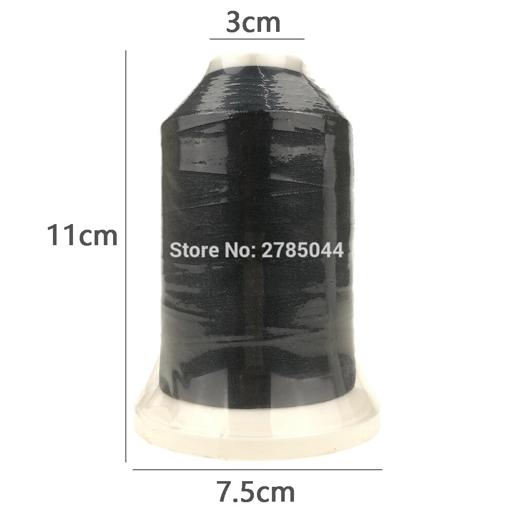 Sanbest 5000M Polyester Embroidery Thread Solid Black White Sewing Thread High Tenacity Threads 120D/2 DIY TH00025