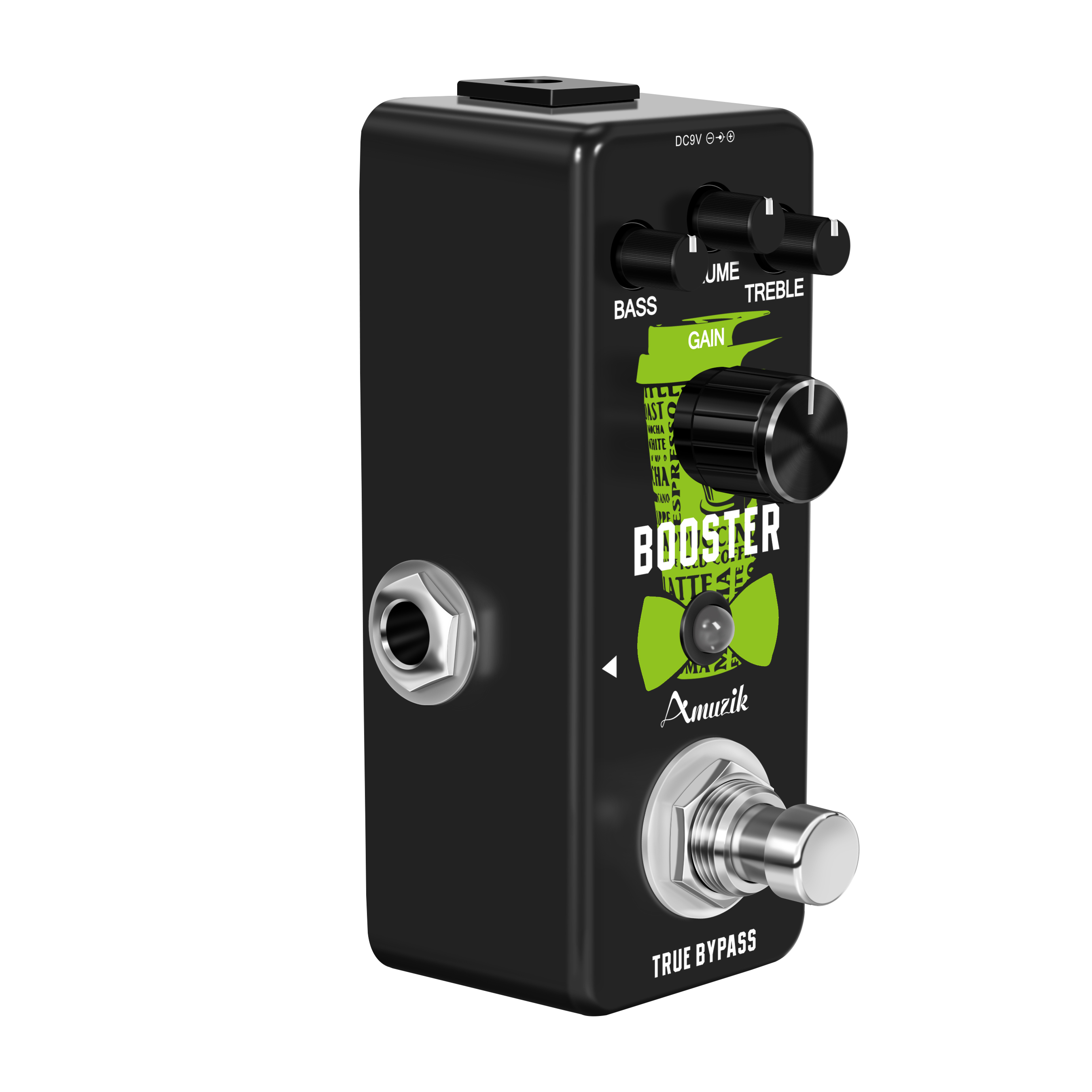 Mini booster guitar effektpedal, true gain booster, micro clean boost pedal til elektrisk guitar pure clean mini booster pedaler