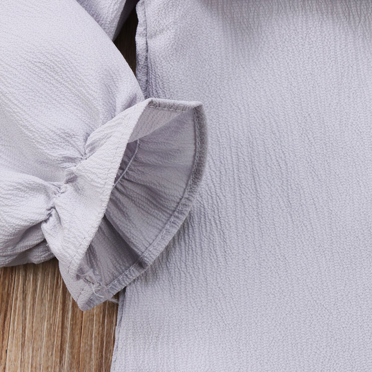 Del Bambino Del Bambino Della Ragazza Del Capretto Balza Camicia a Maniche Lunghe O-Collo Magliette E Camicette Camicetta Vestiti Della Camicia 3 Colori