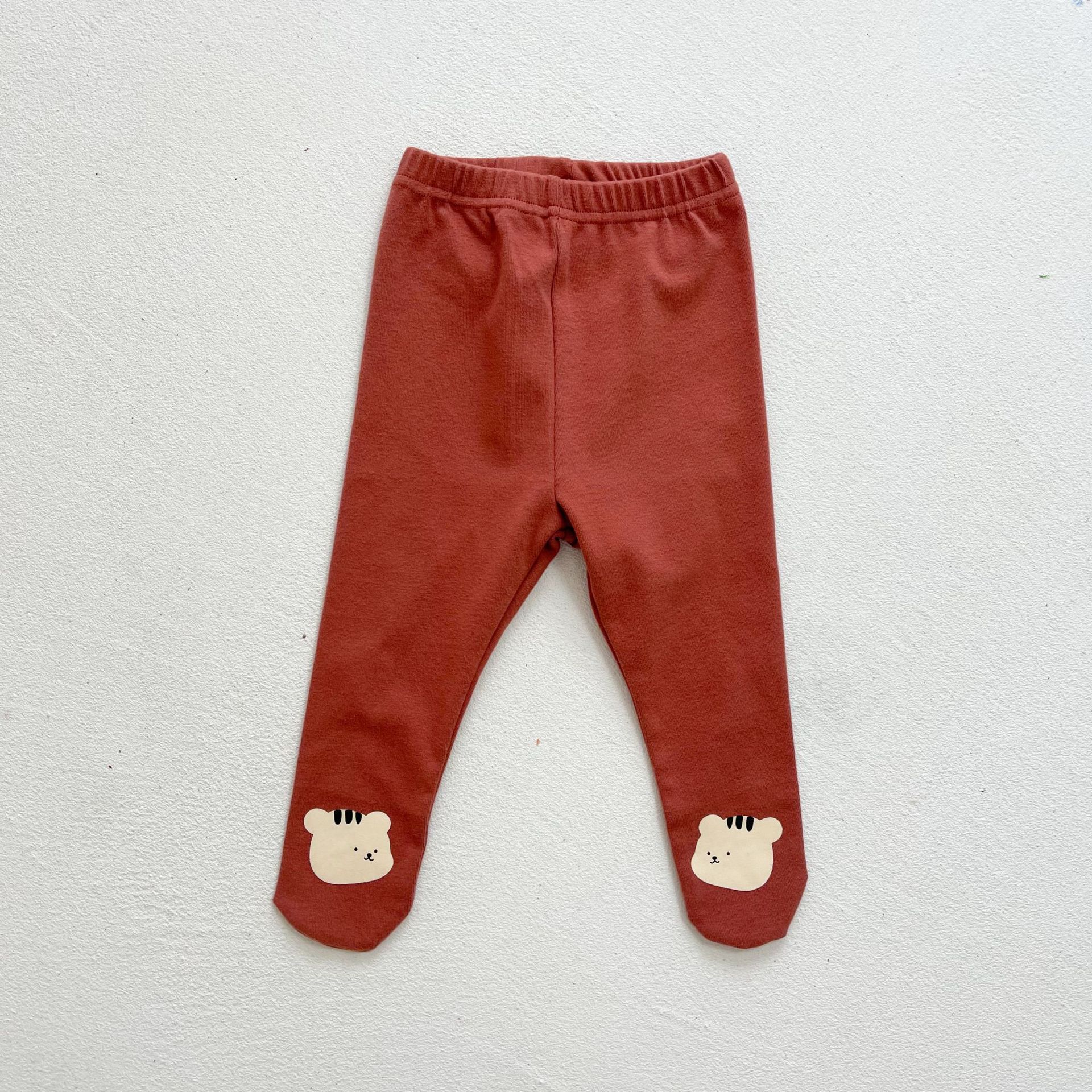 2022 herbst-babybodys für mädchen mit niedlichem bärenmuster, langarm-jumpsuits für jungen, baumwollkleidung für kleinkinder und freundlicher: Braune Schlauch / 24m