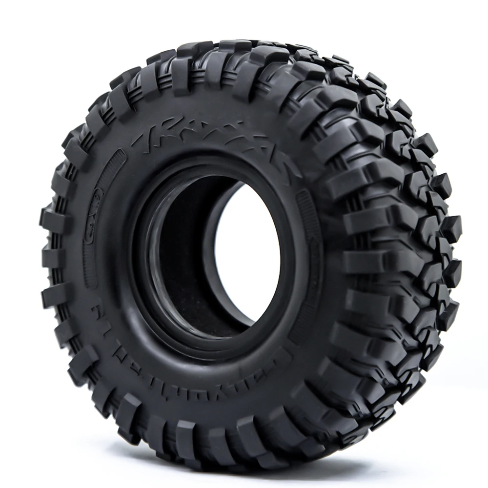 RC 120MM 1.9" Rubber Rocks Tires for 1:10 RC Rock Crawler Axial SCX10 Canyon Trail 105Rims TRX4 TRX6 #8174