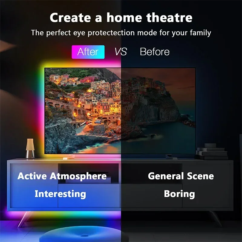 1M-30M RGB LED-striplicht Bluetooth APP Controle Kleur veranderend licht Flexibele LED-lamptape voor TV-achtergrondverlichting Kamerdecoratie