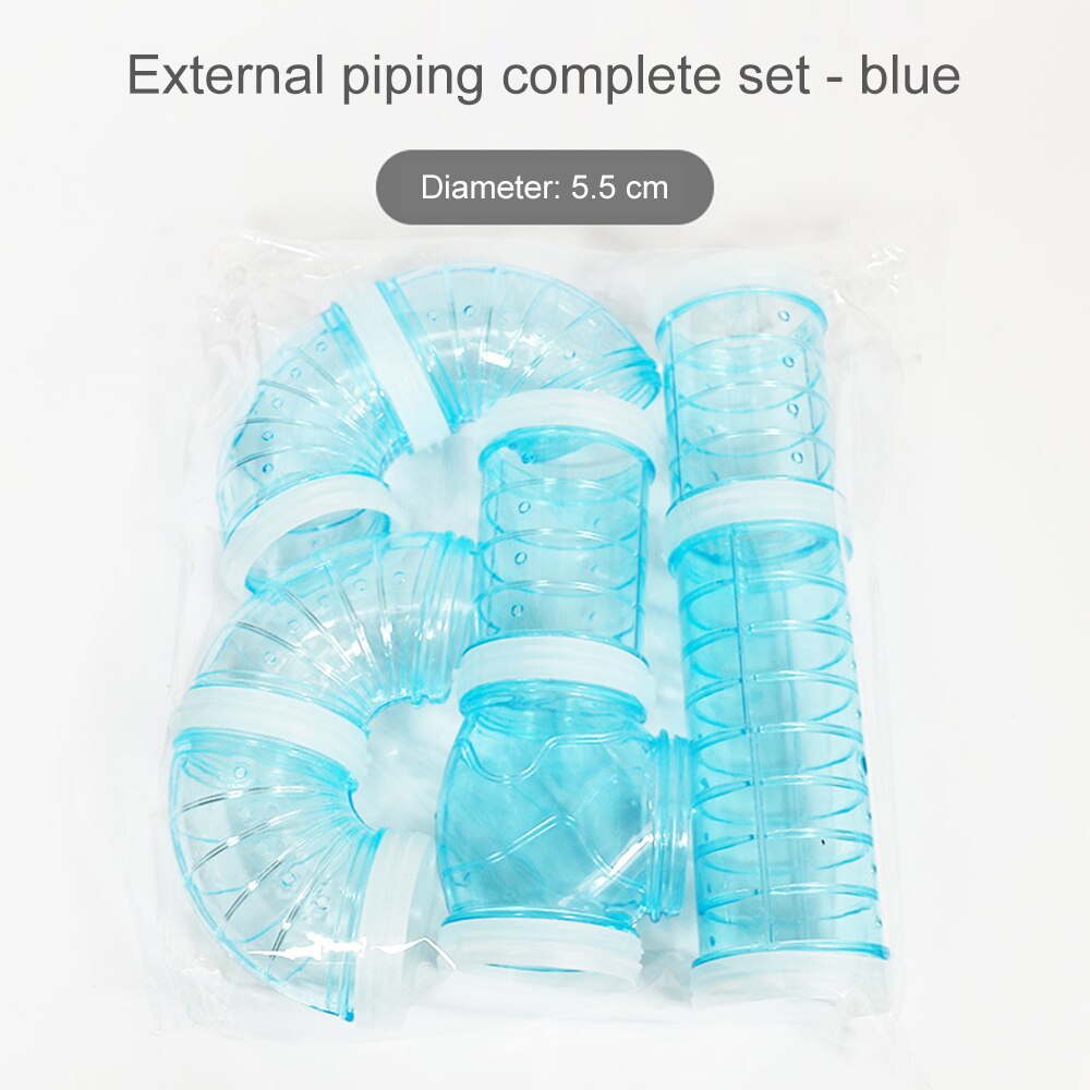 Túnel de plástico para hámster, tubería de entrenamiento para mascotas, herramientas de juego, juguetes externos, jaula multifuncional, accesorios para hámster