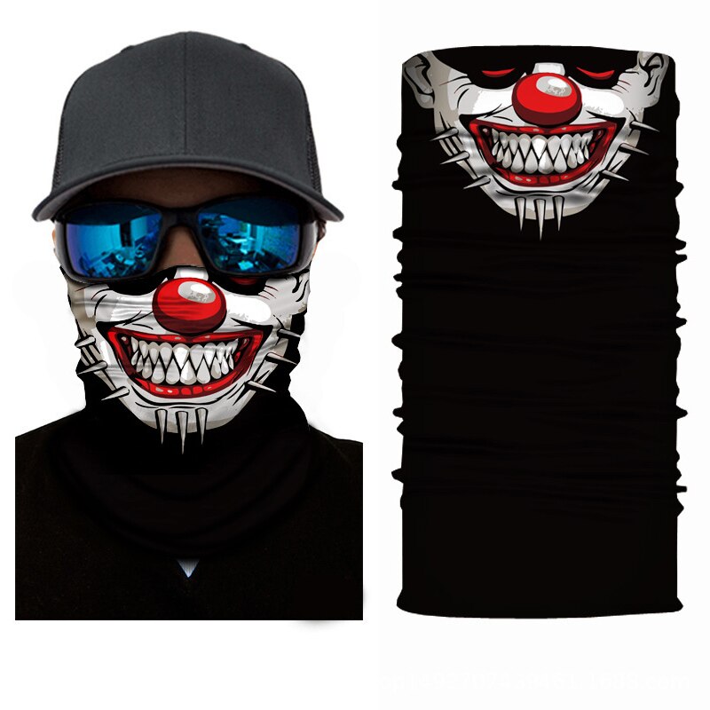 High Elastic 3D Skull Seamless Bandana Cycling Scarf Headwear Face Mask Tube Bike Ski Hiking Magic Bandanas Balaclava Unisex: 01