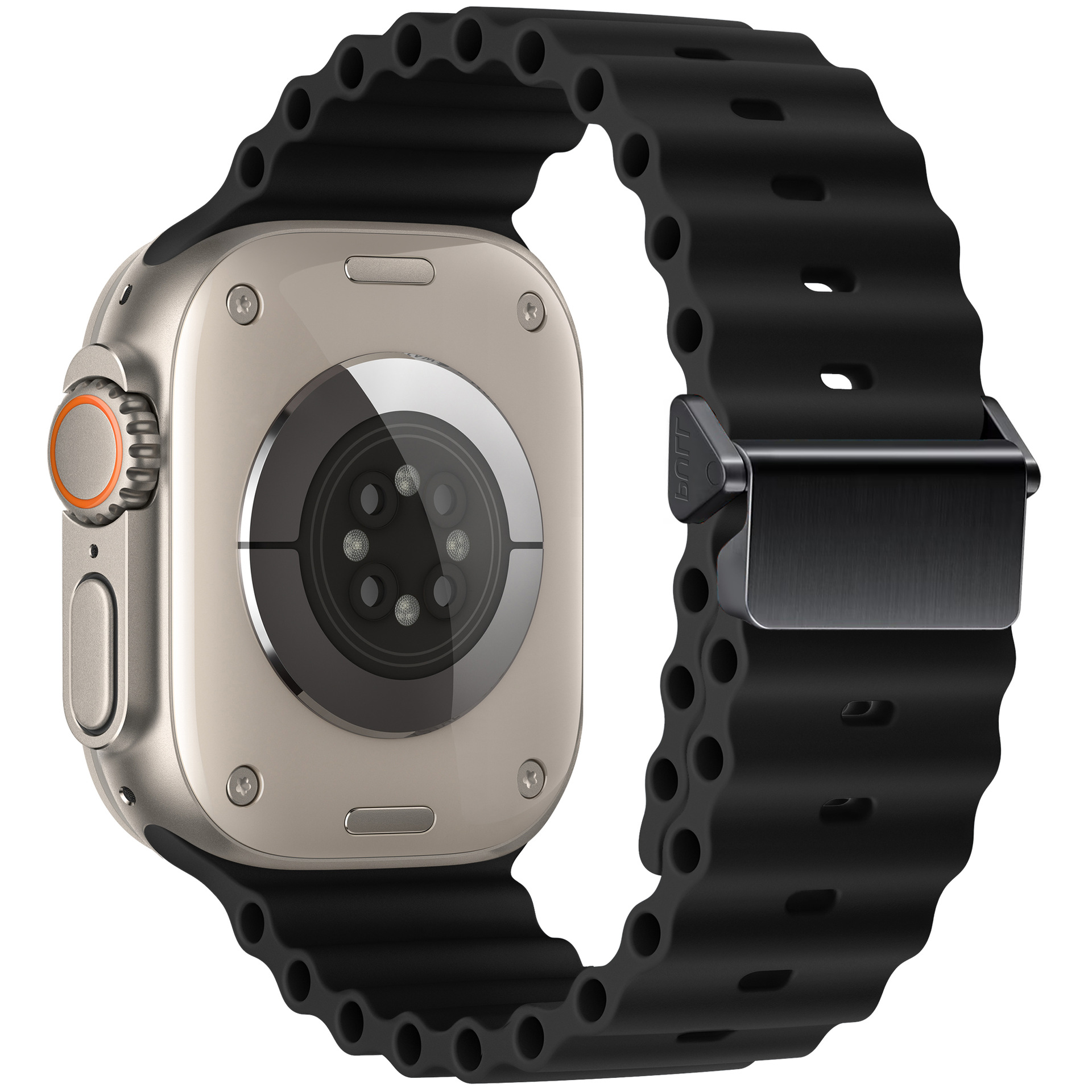 Cinturino per Mela guarda ultra gruppo musicale 49mm 44 45 41 42 46 40mm 38mm 44 45 mm 1:1 Cintura oceano originale serie iWatch 10 9 8 7 cinturini se: S / Nero antico