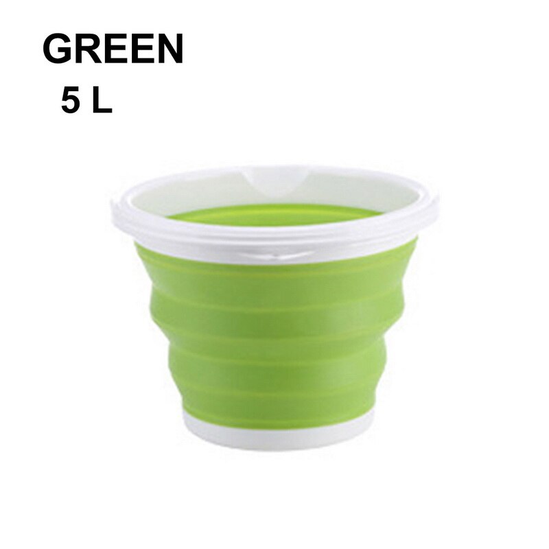 3L/5L/10L Tragbare Falten Eimer Silikon Kunststoff Auto Eimer Kinder Outdoor Angeln Haushalts Multifunktionale Eimer: 11