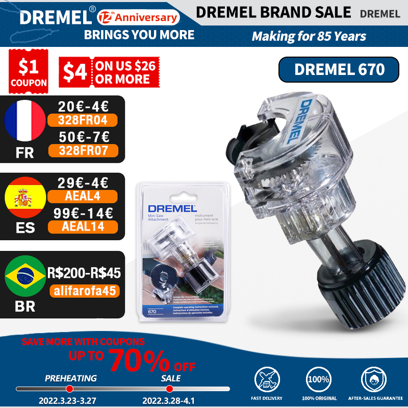 Dremel 670 Mini Saw Attachment Cirkelzaag Met 6.4 Mm Zaagdiepte Voor Dremel 3000/4000/8220 Roterende Multi Tool