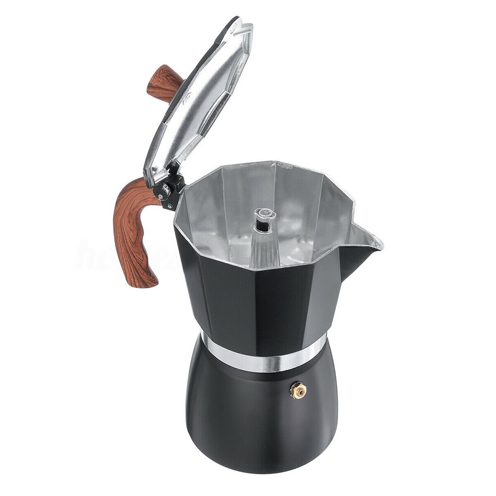 Draagbare koffiezetapparaat aluminium mokka espresso percolators pot koffiezetapparaat pot 15.5cm x 14.8cm x 14.8cm fornuis koffiezetapparaat