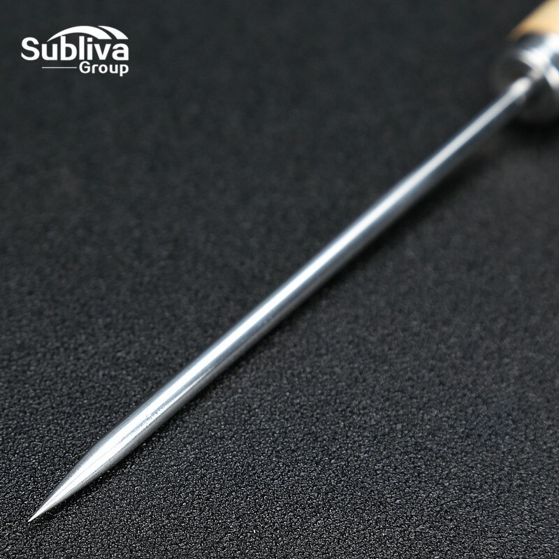 1Pcs Stainless Steel Ice Pick With Wooden Handle Cocktail Ice Crusher Metal Pick Bar Chisel Household Kitchen Bar Tools
