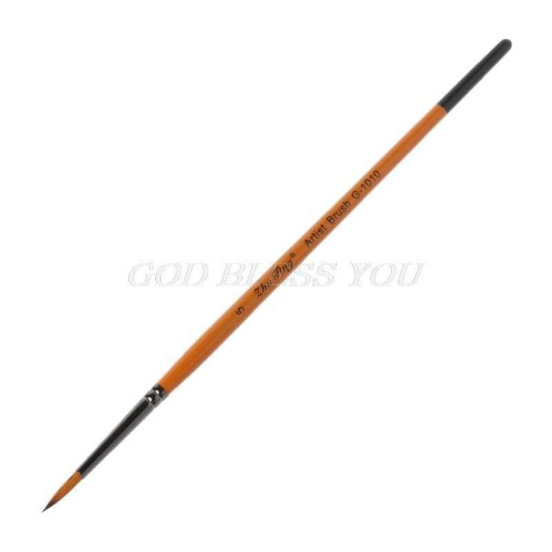 Bolígrafo muy fino pintado a mano, suministros de arte, punta de punto de dibujo, pincel de Nylon para acuarela, pintura al óleo de acrílico, artesanía,: 5